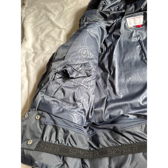 Women's Navy Blue Falline Down Puffy Down Jacket 12 - Picture 3 of 6